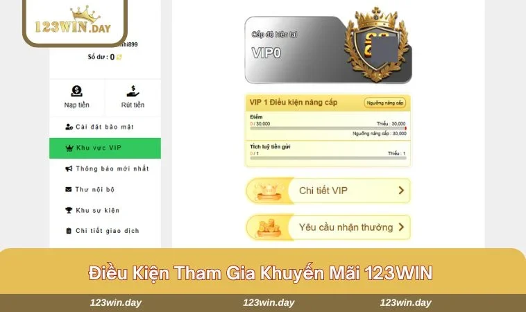 Khuyến Mãi 123WIN - Nhận Thưởng Hấp Dẫn Và Độc Quyền Ngay 689 4 điều kiện để đáp ứng chương trình khuyến mãi 123WIN