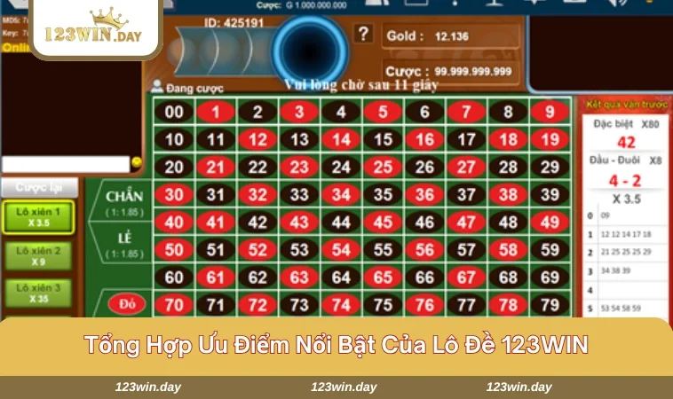 Lô Đề 123WIN - Chinh Phục Tựa Game Đỉnh Cao Cho Tín Đồ 710 Một vài ưu điểm đặc biệt của lô đề tại nhà cái 123WIN