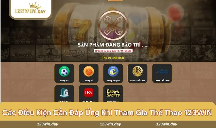 Thể Thao 123WIN - Sảnh Cá Cược Kịch Tính, Ăn Thưởng Khủng 696 Người chơi cần đáp ứng 04 điều kiện cơ bản